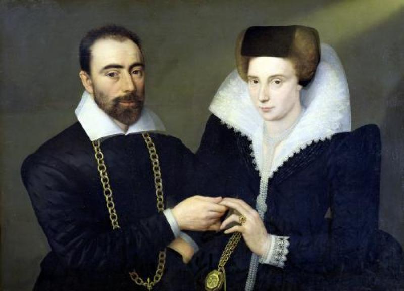Portrait Of A Couple - Unknown Artist, French School